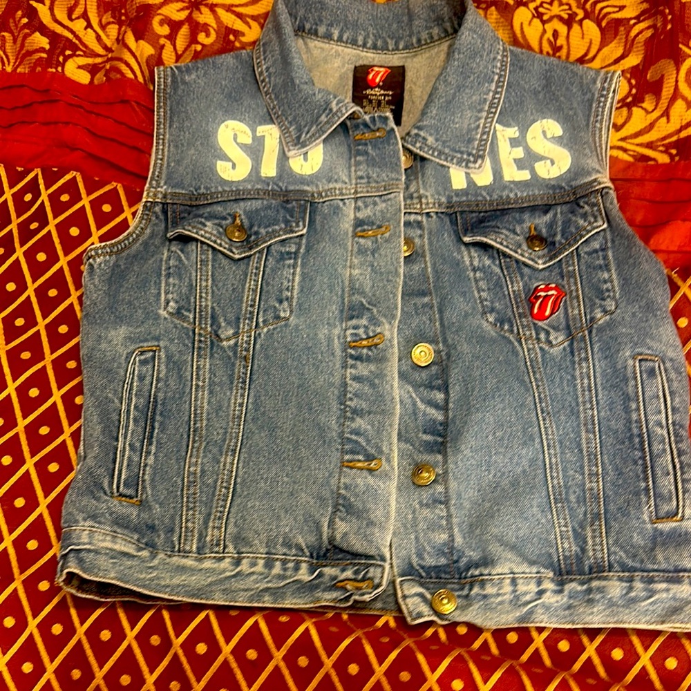 Rolling Stones Denim Vest